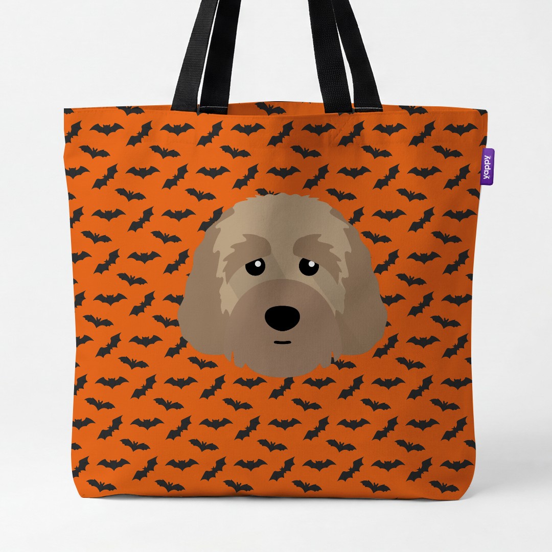 'Bat Attack' - Personalized {breedCommonName} Canvas Bag
