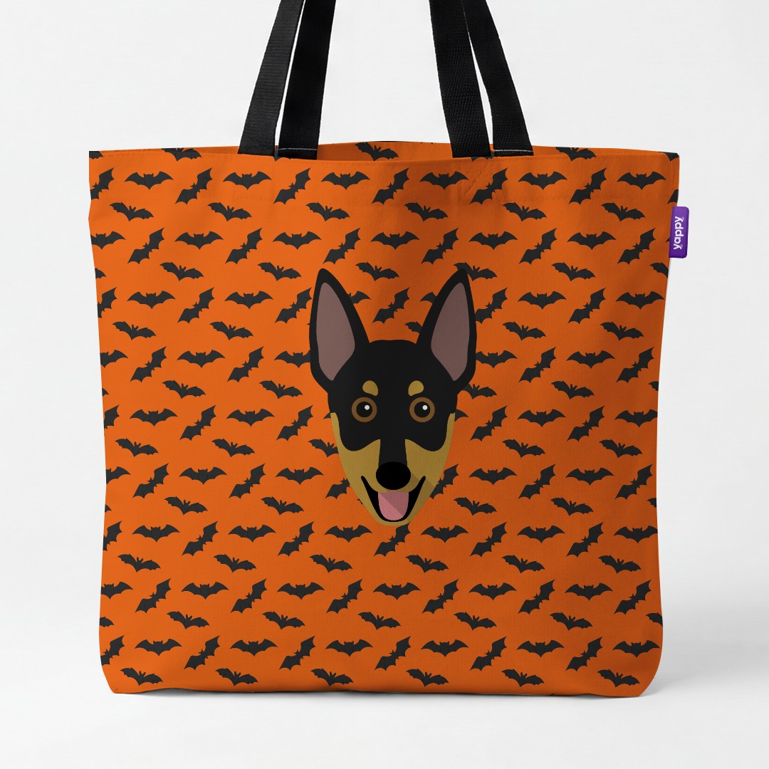'Bat Attack' - Personalized {breedCommonName} Canvas Bag