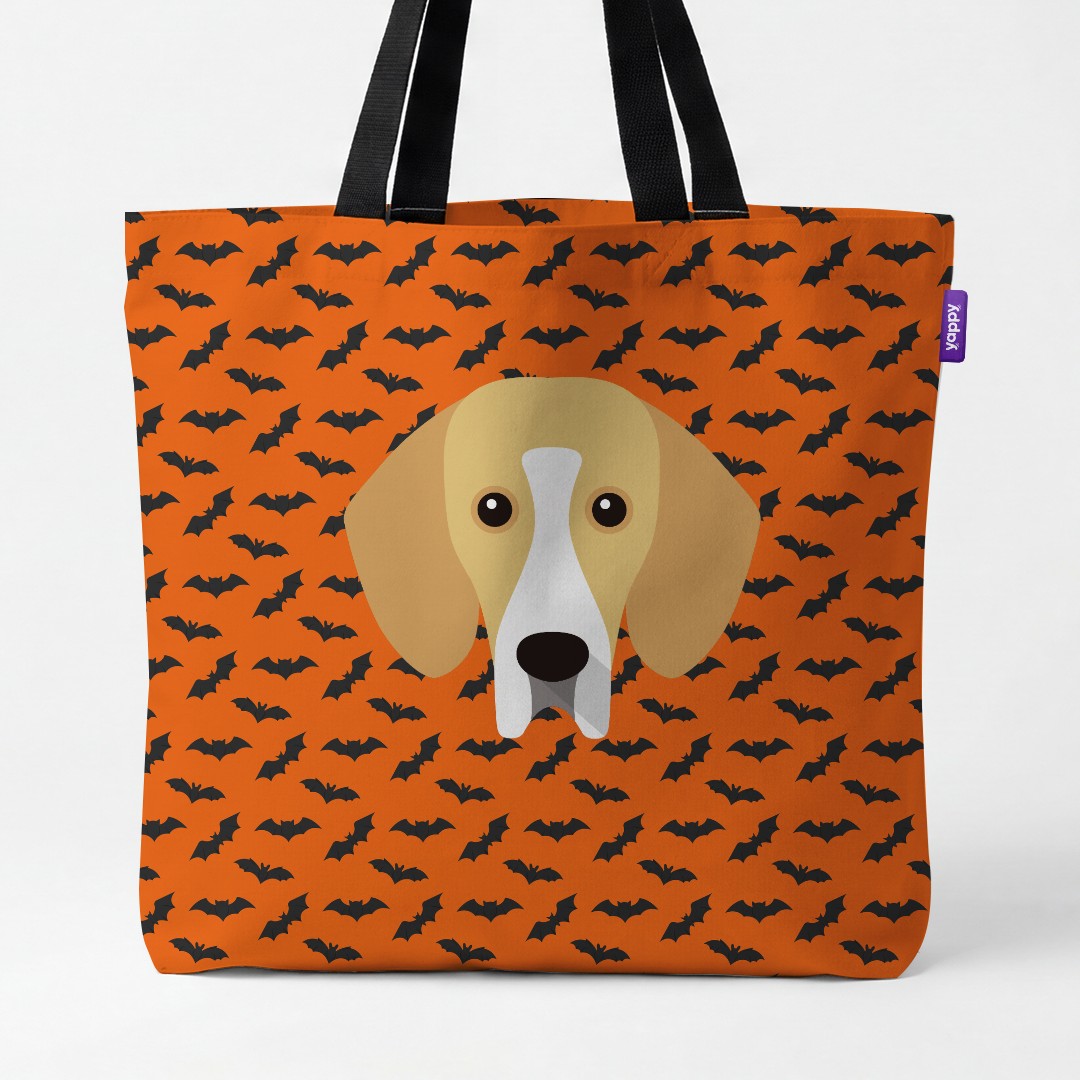 'Bat Attack' - Personalized {breedCommonName} Canvas Bag