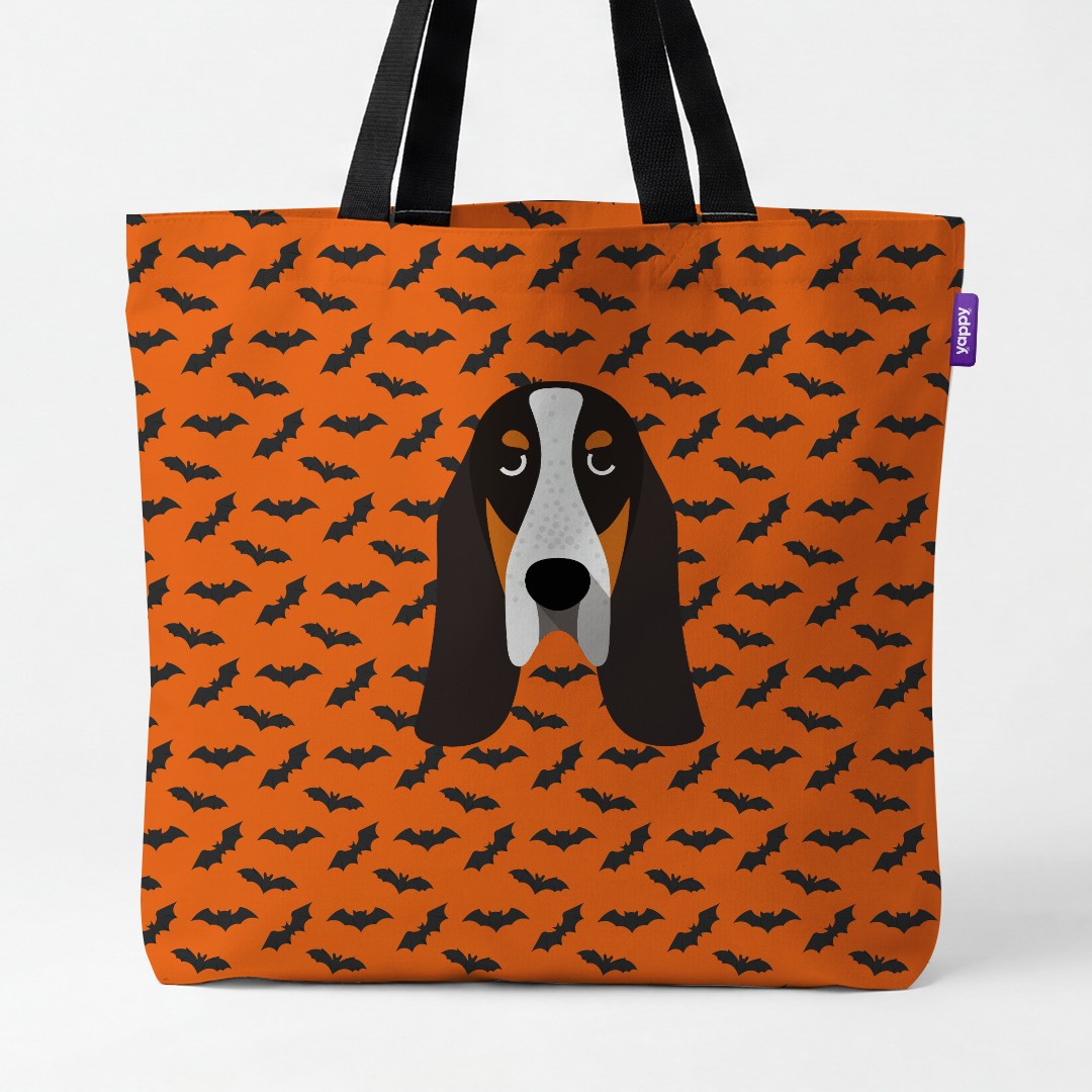 'Bat Attack' - Personalised {breedCommonName} Canvas Bag