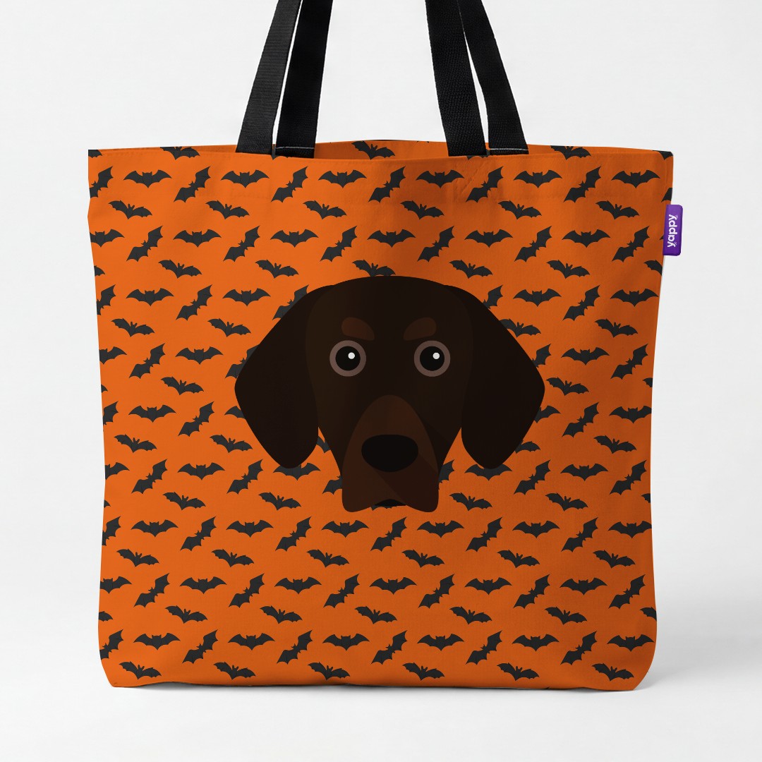 'Bat Attack' - Personalized {breedCommonName} Canvas Bag