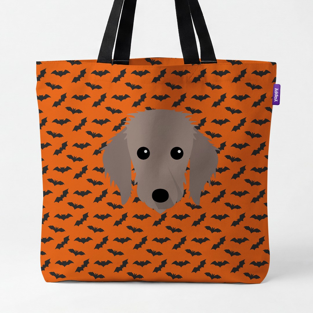 'Bat Attack' - Personalised {breedCommonName} Canvas Bag