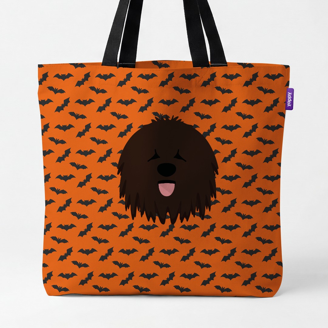 'Bat Attack' - Personalized {breedCommonName} Canvas Bag