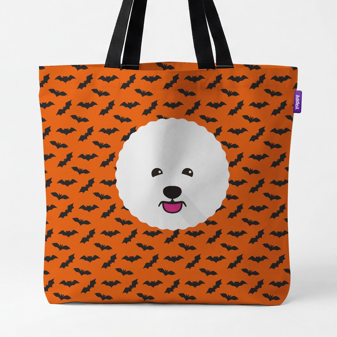 'Bat Attack' - Personalized {breedCommonName} Canvas Bag