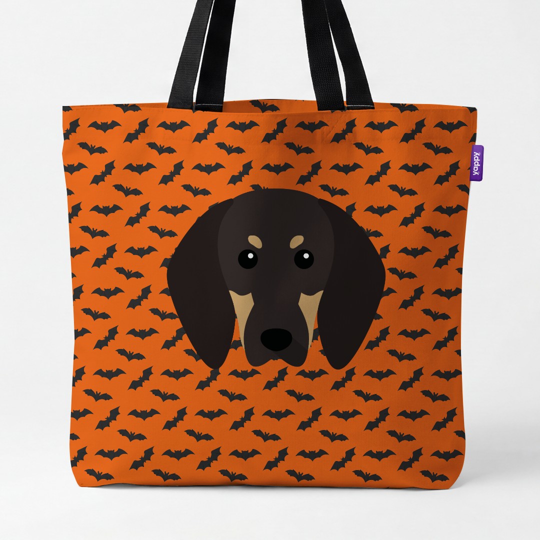 'Bat Attack' - Personalized {breedCommonName} Canvas Bag