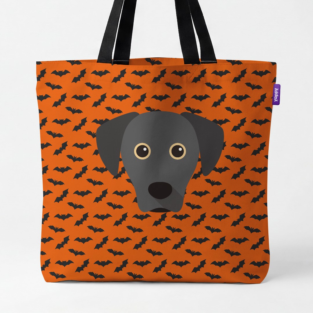 'Bat Attack' - Personalized {breedCommonName} Canvas Bag