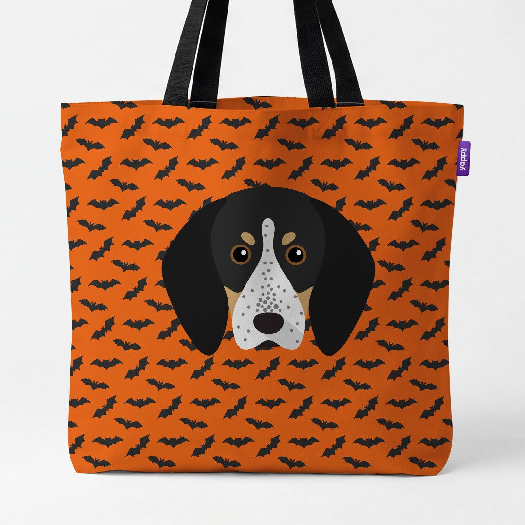 'Bat Attack' - Personalized {breedCommonName} Canvas Bag