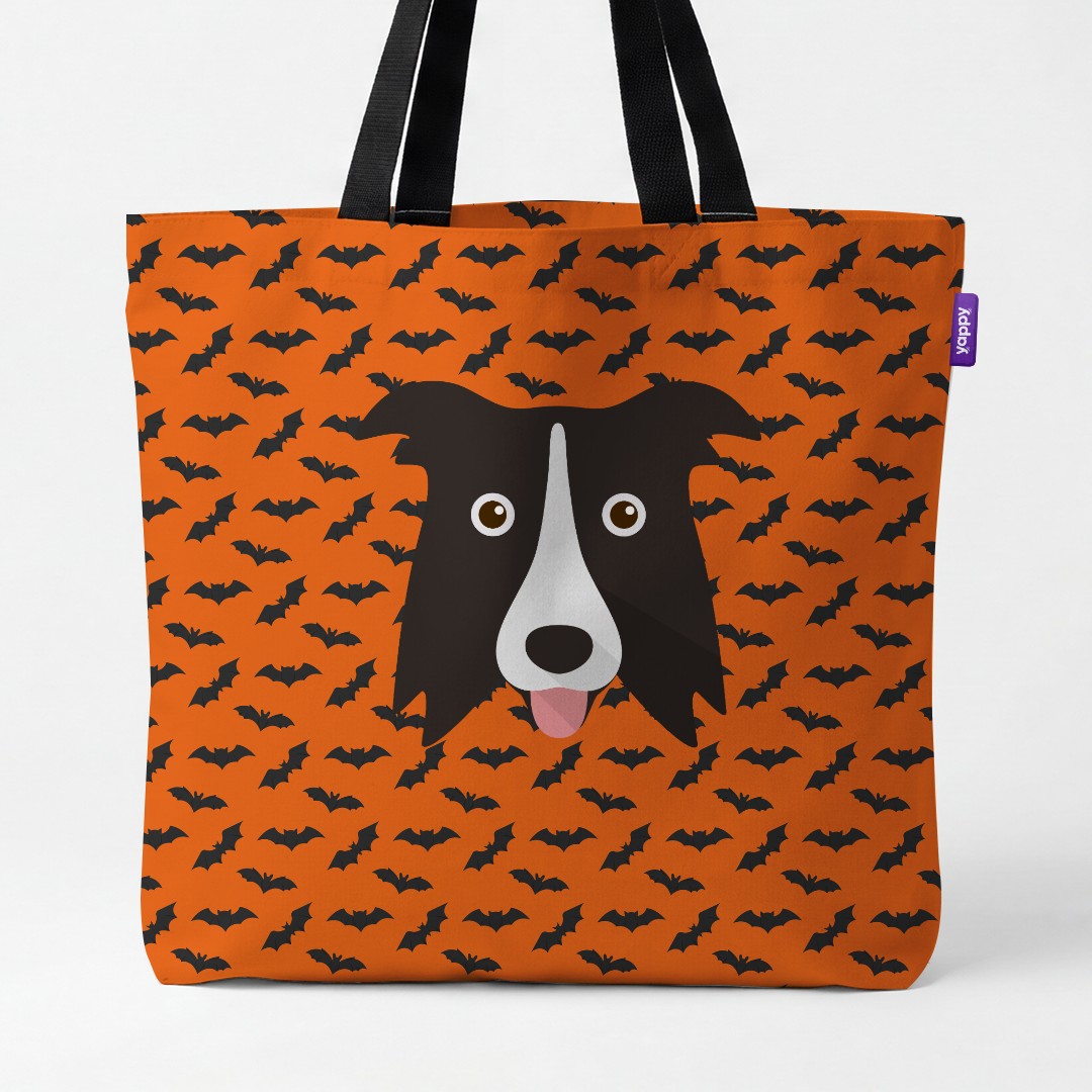 'Bat Attack' - Personalised {breedCommonName} Canvas Bag