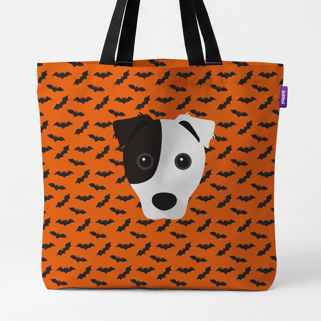 'Bat Attack' - Personalized {breedCommonName} Canvas Bag