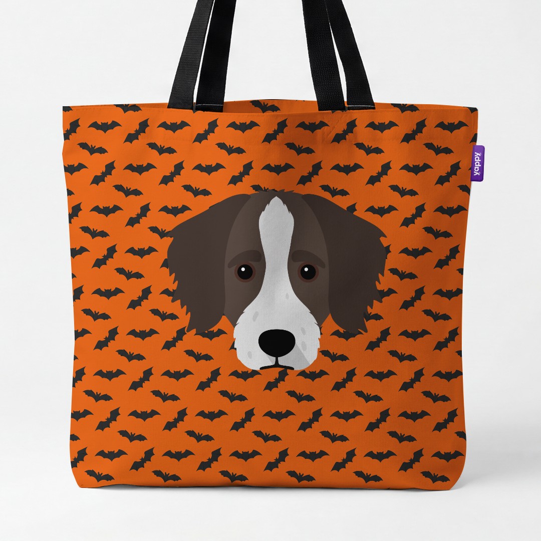 'Bat Attack' - Personalized {breedCommonName} Canvas Bag