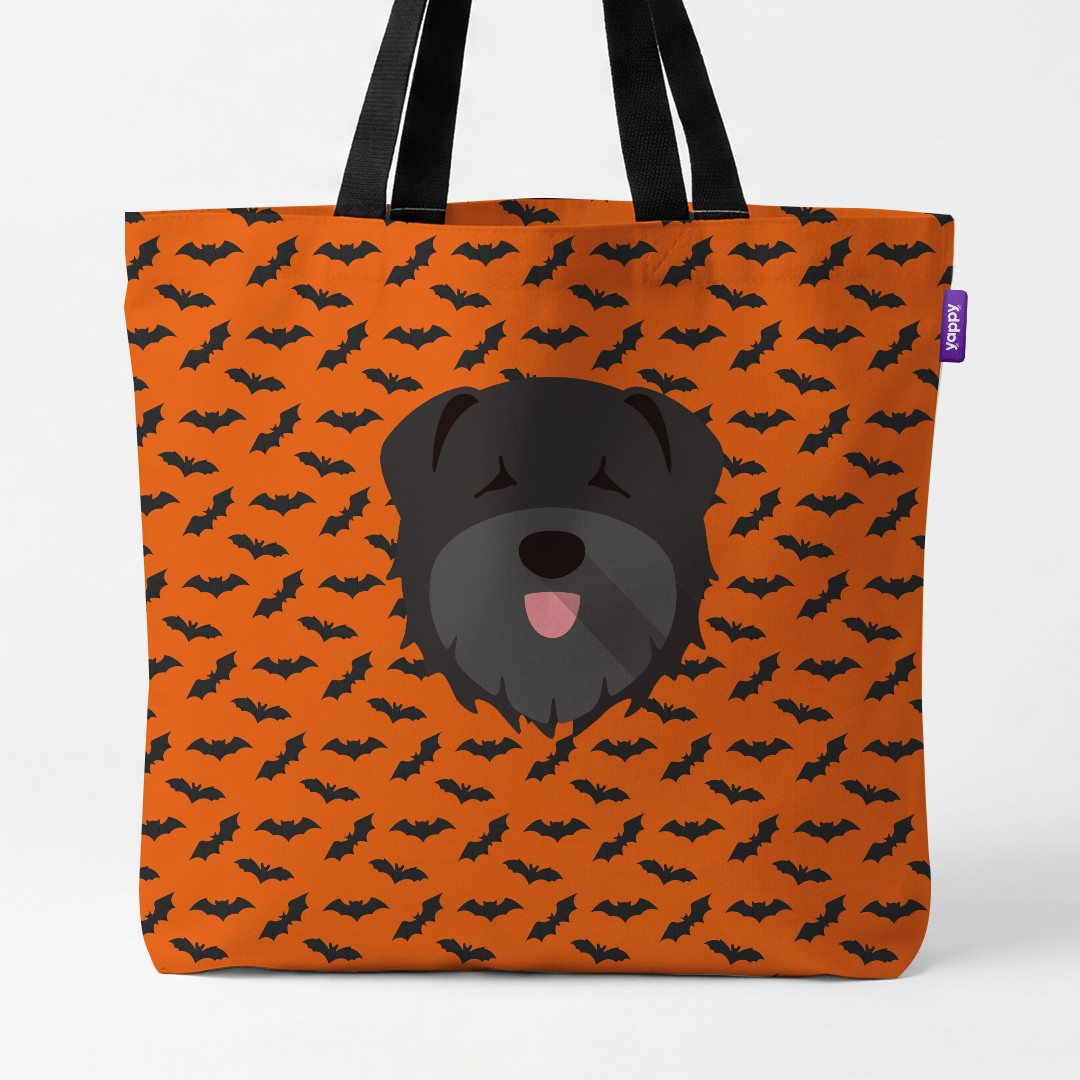 'Bat Attack' - Personalised {breedCommonName} Canvas Bag