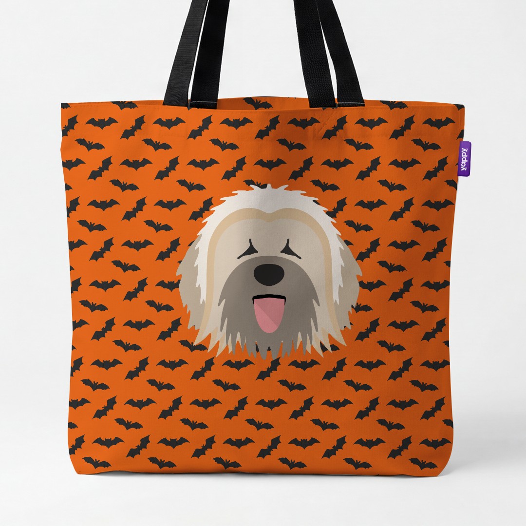 'Bat Attack' - Personalised {breedCommonName} Canvas Bag