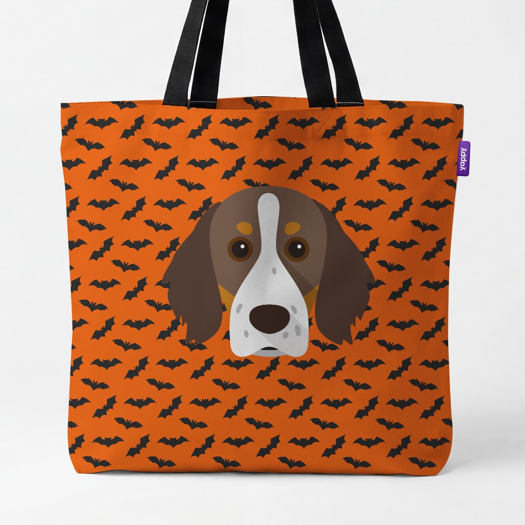 'Bat Attack' - Personalized {breedCommonName} Canvas Bag