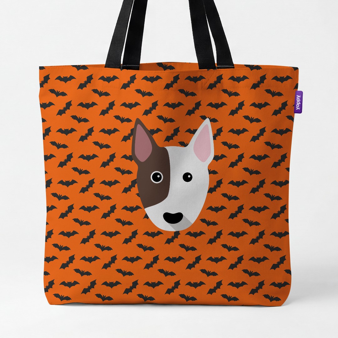 'Bat Attack' - Personalized {breedCommonName} Canvas Bag