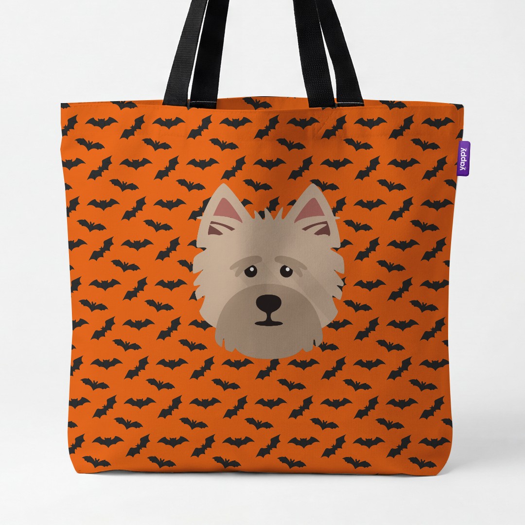 'Bat Attack' - Personalised {breedCommonName} Canvas Bag
