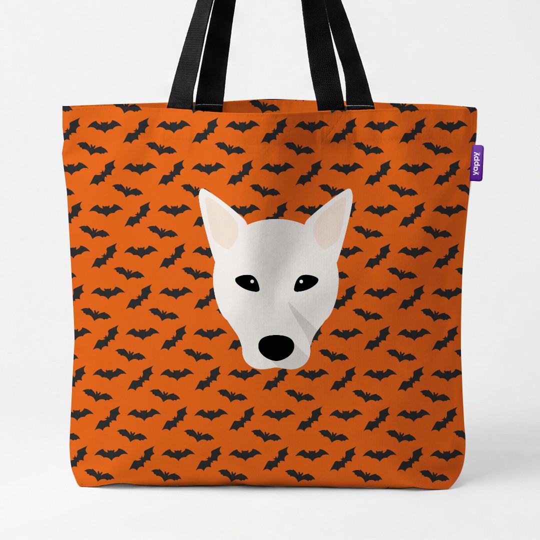 'Bat Attack' - Personalized {breedCommonName} Canvas Bag