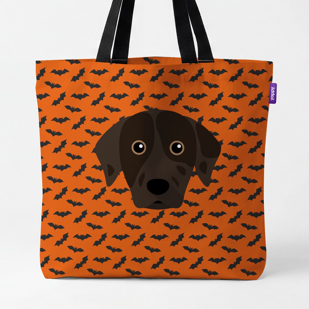 'Bat Attack' - Personalized {breedCommonName} Canvas Bag