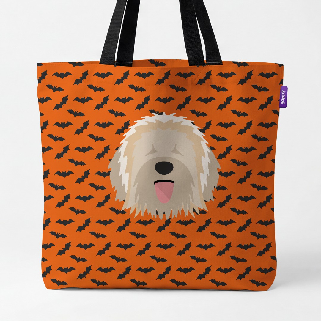 'Bat Attack' - Personalized {breedCommonName} Canvas Bag