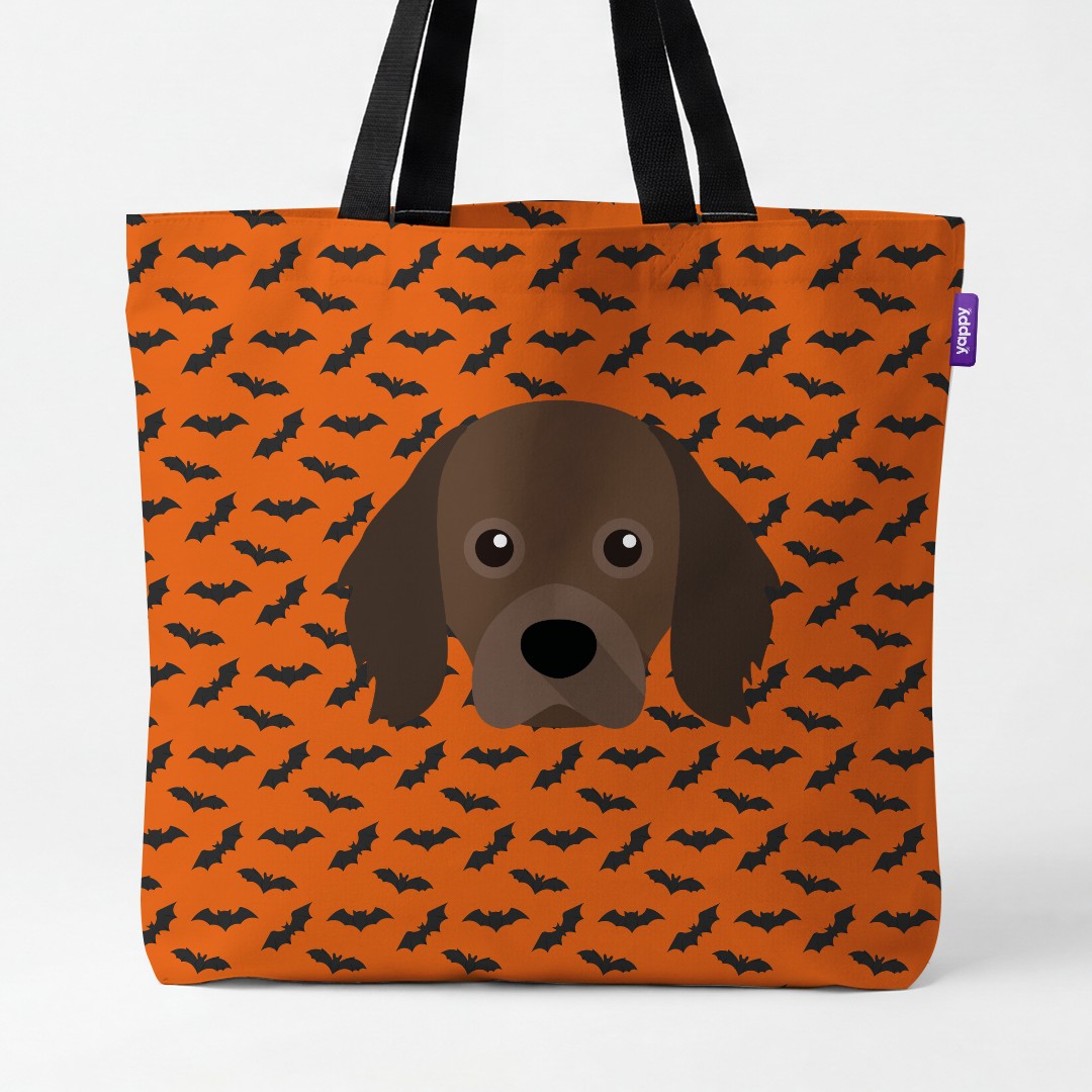 'Bat Attack' - Personalised {breedCommonName} Canvas Bag