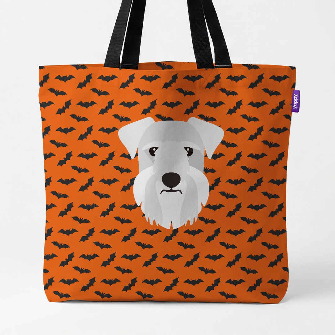 'Bat Attack' - Personalised {breedCommonName} Canvas Bag