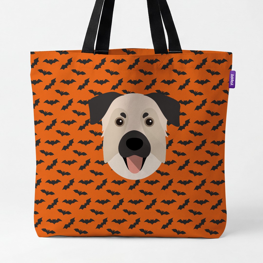 'Bat Attack' - Personalised {breedCommonName} Canvas Bag