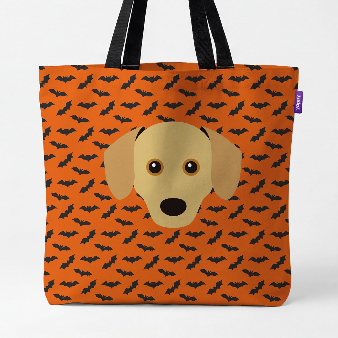 'Bat Attack' - Personalized {breedCommonName} Canvas Bag
