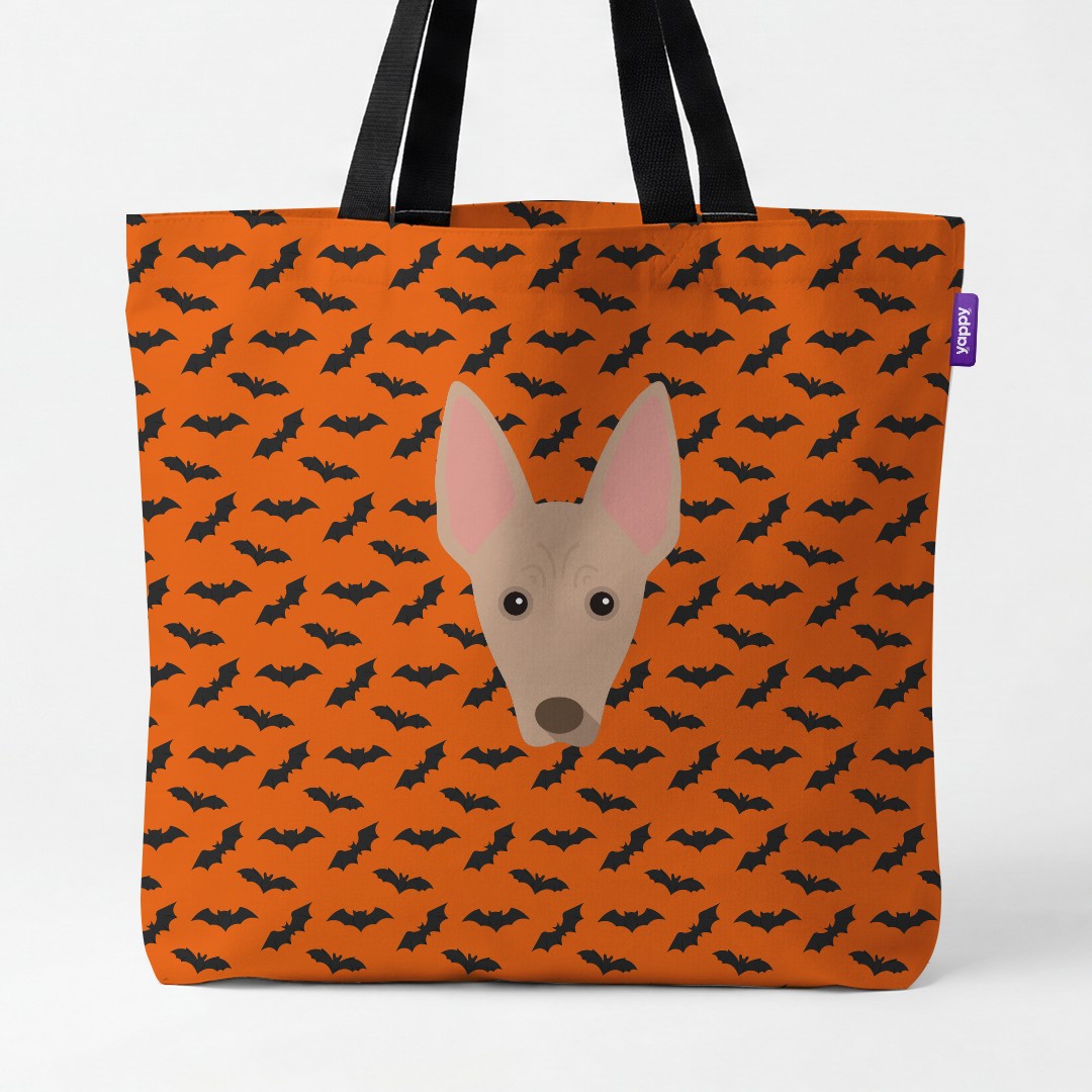 'Bat Attack' - Personalized {breedCommonName} Canvas Bag