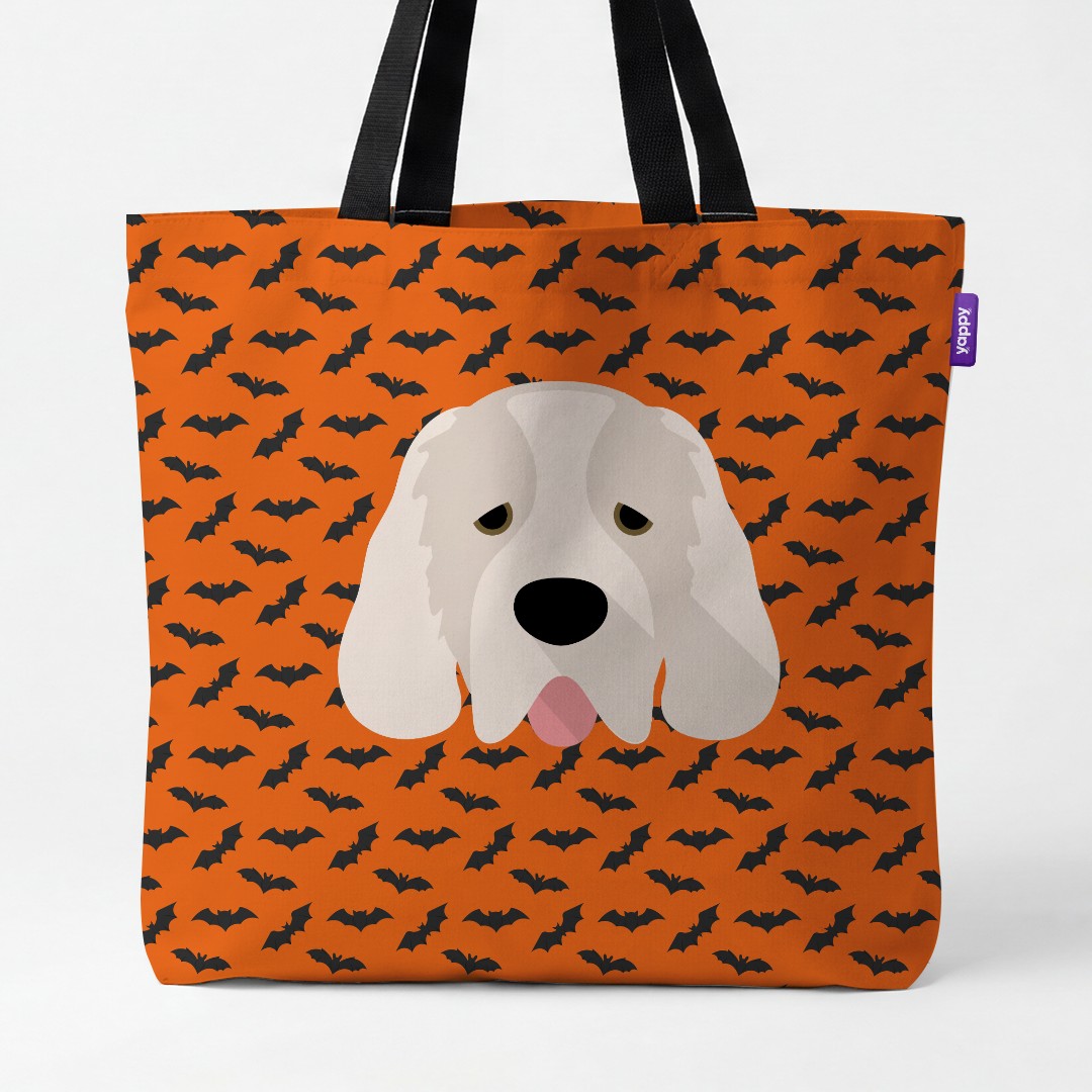 'Bat Attack' - Personalized {breedCommonName} Canvas Bag