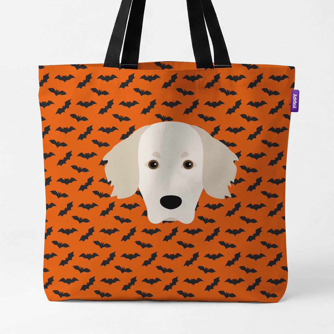 'Bat Attack' - Personalized {breedCommonName} Canvas Bag