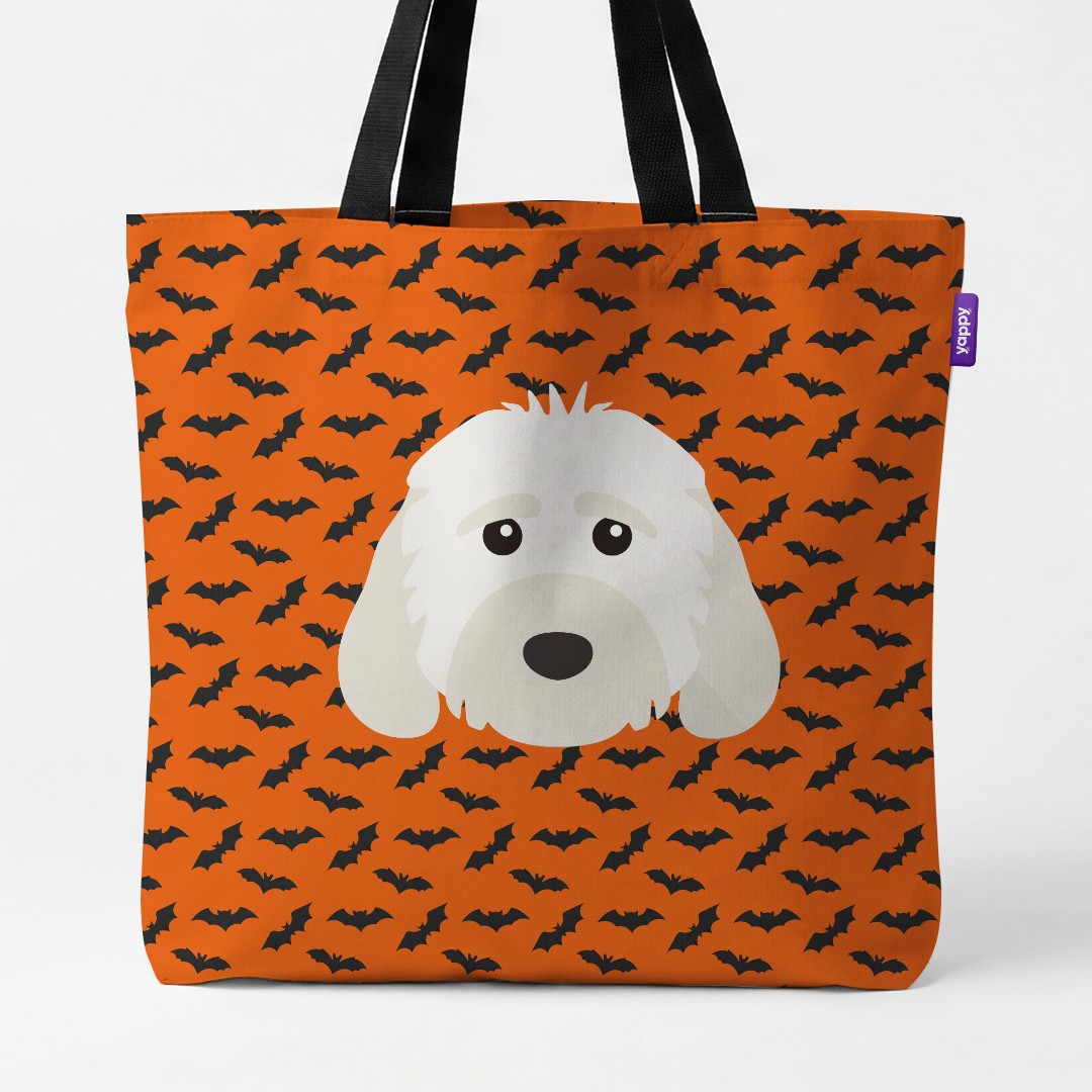 'Bat Attack' - Personalized {breedCommonName} Canvas Bag