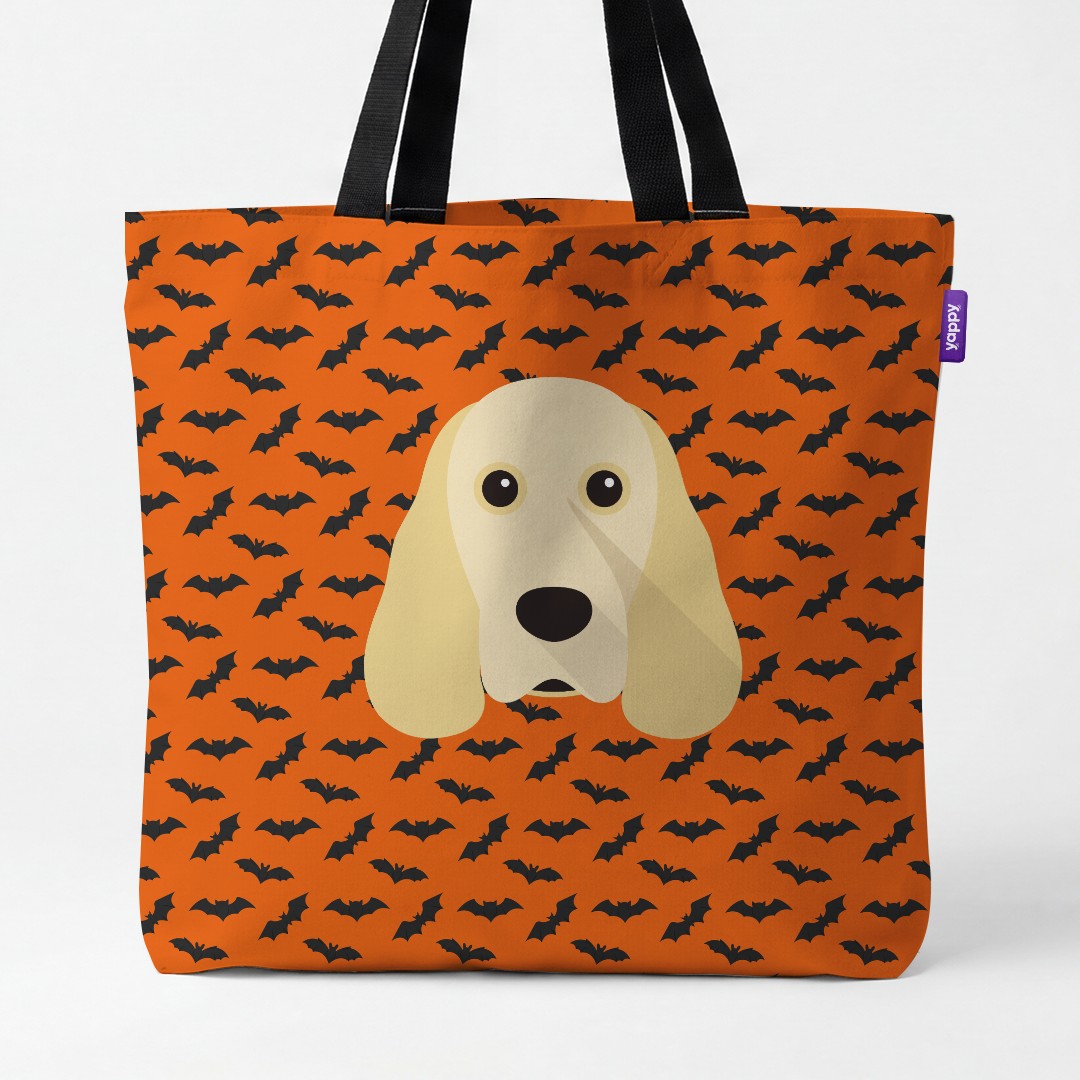 'Bat Attack' - Personalized {breedCommonName} Canvas Bag