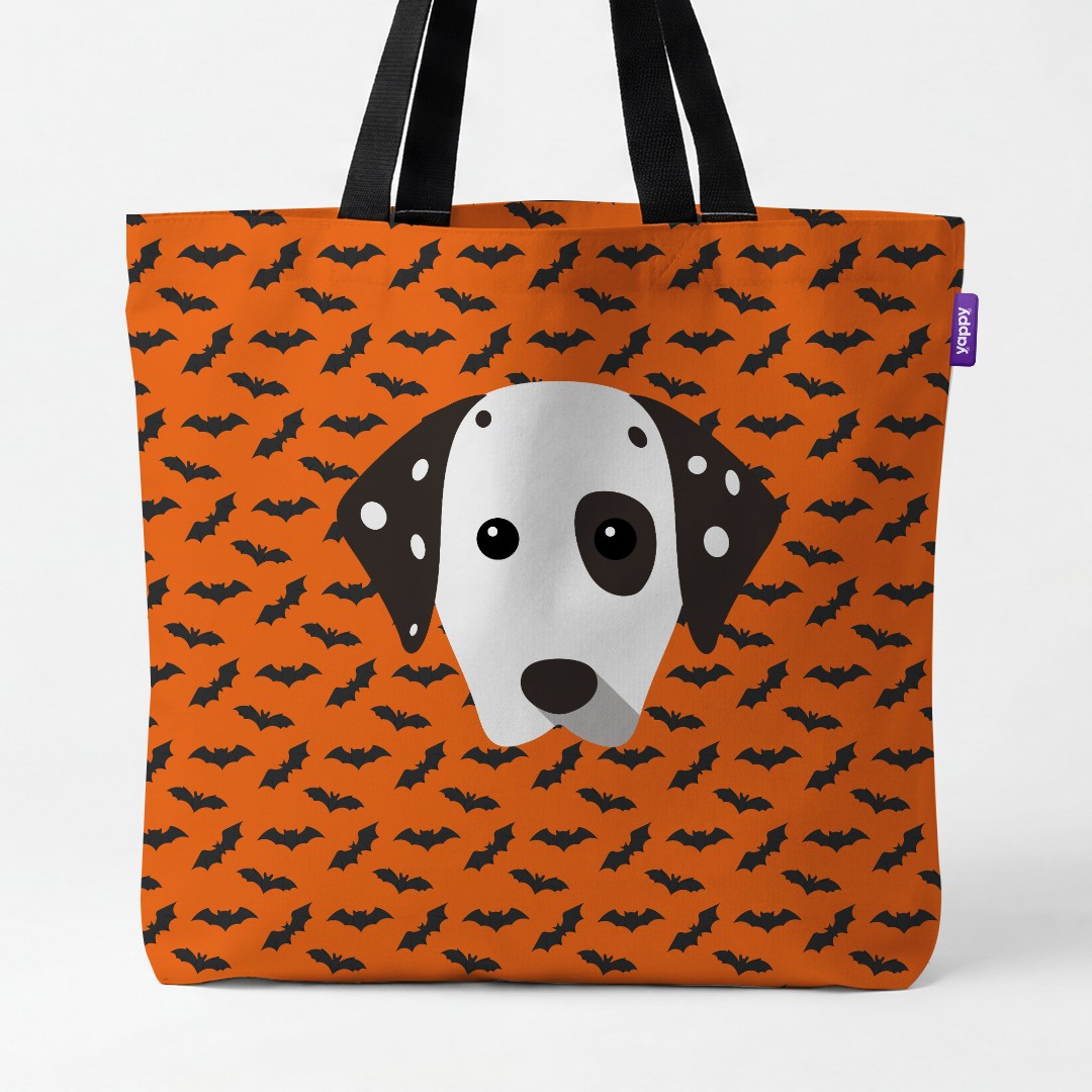 'Bat Attack' - Personalized {breedCommonName} Canvas Bag