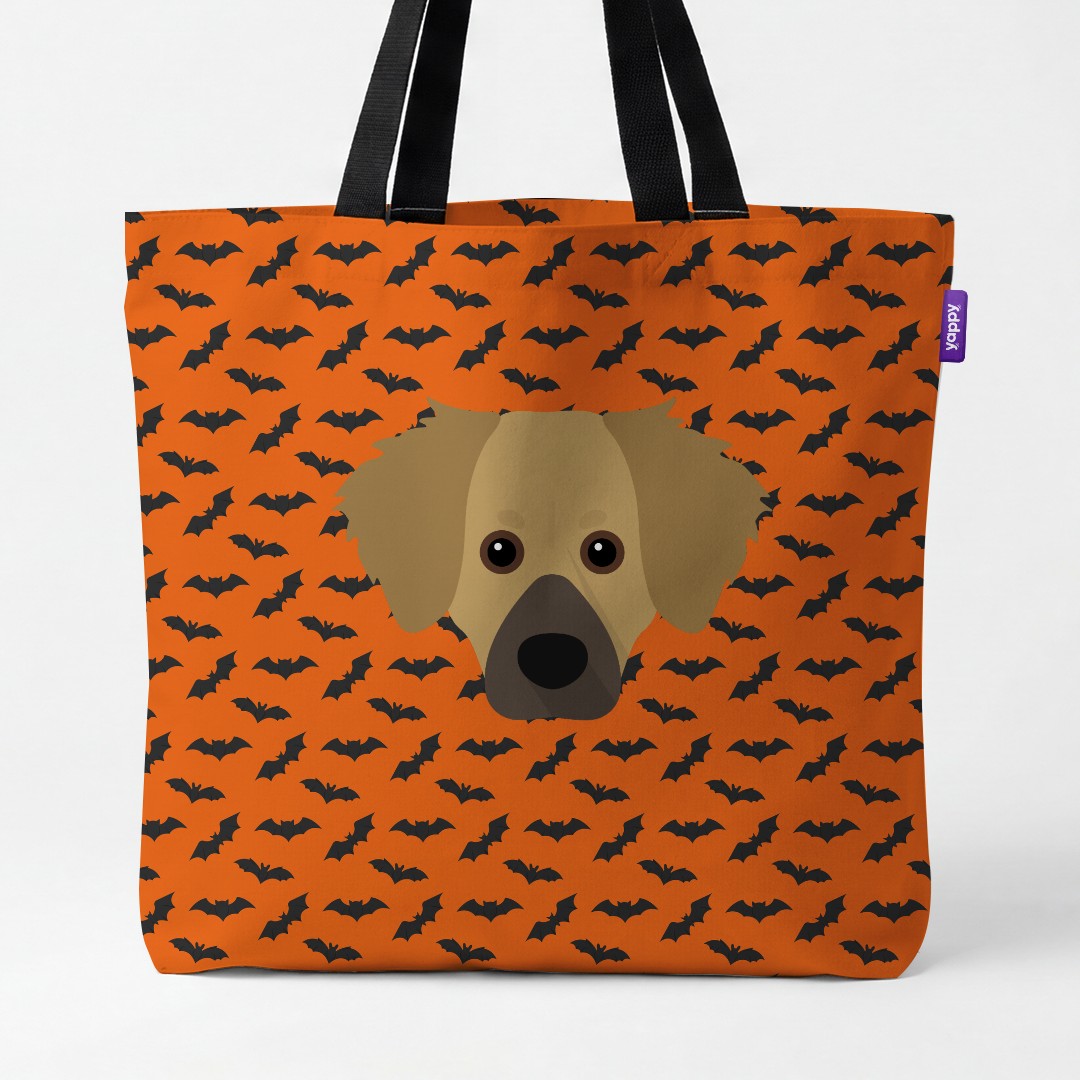 'Bat Attack' - Personalized {breedCommonName} Canvas Bag