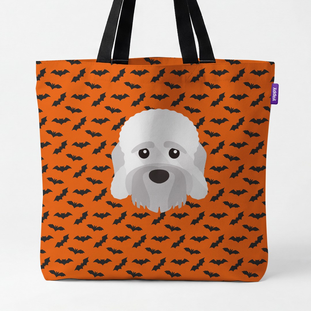 'Bat Attack' - Personalized {breedCommonName} Canvas Bag