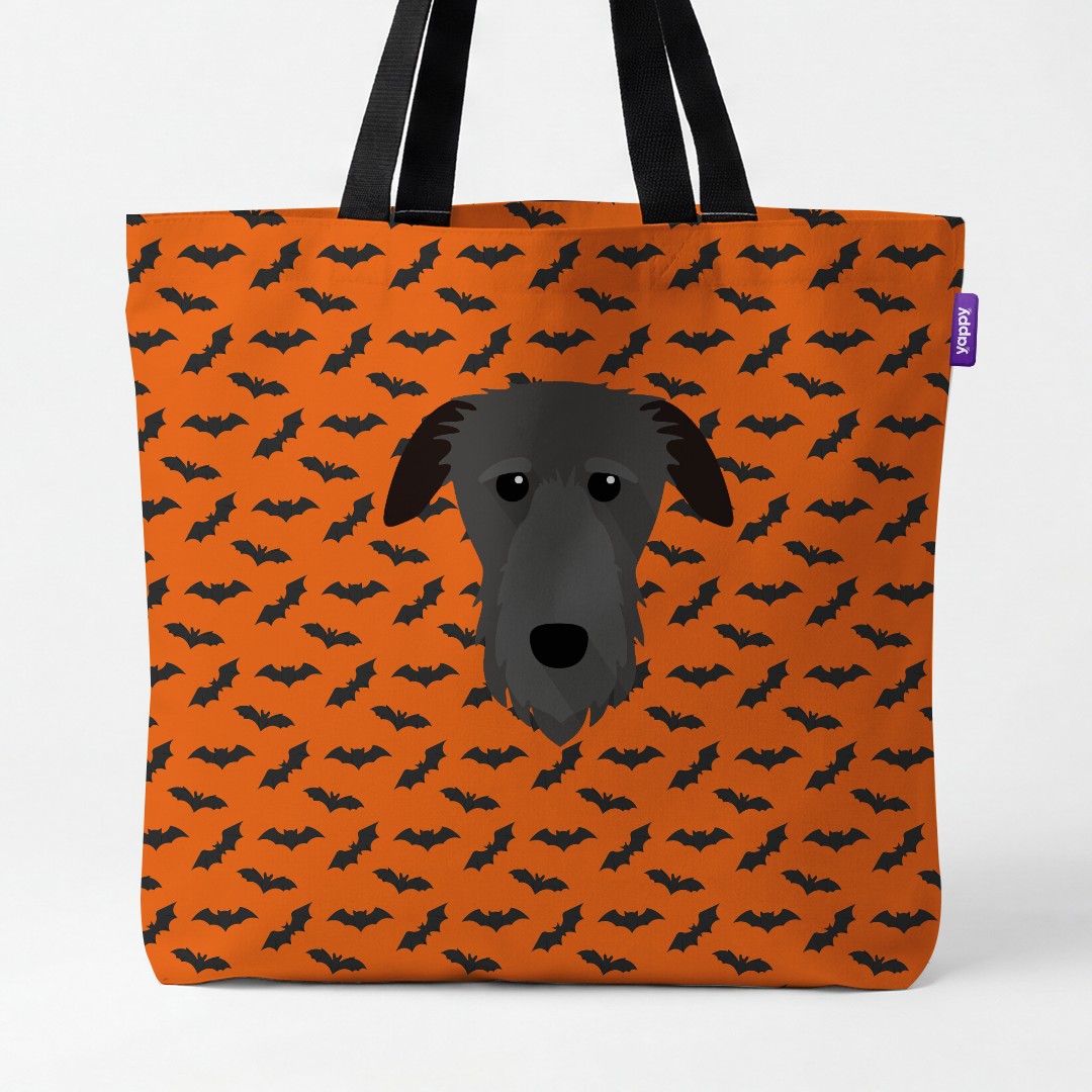 'Bat Attack' - Personalized {breedCommonName} Canvas Bag