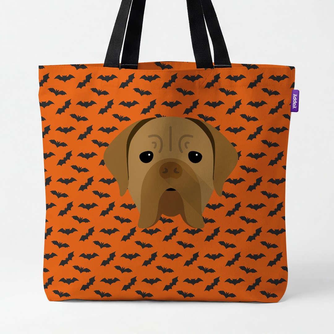 'Bat Attack' - Personalized {breedCommonName} Canvas Bag