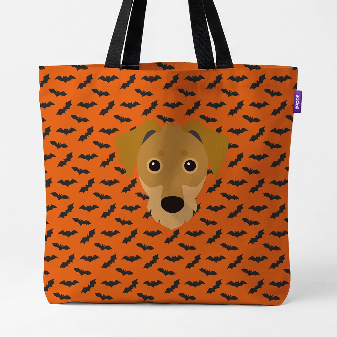 'Bat Attack' - Personalised {breedCommonName} Canvas Bag