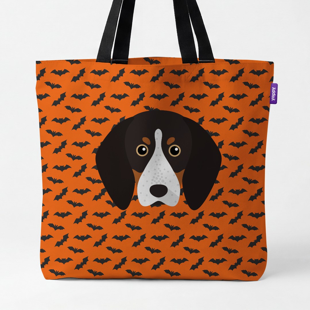 'Bat Attack' - Personalized {breedCommonName} Canvas Bag