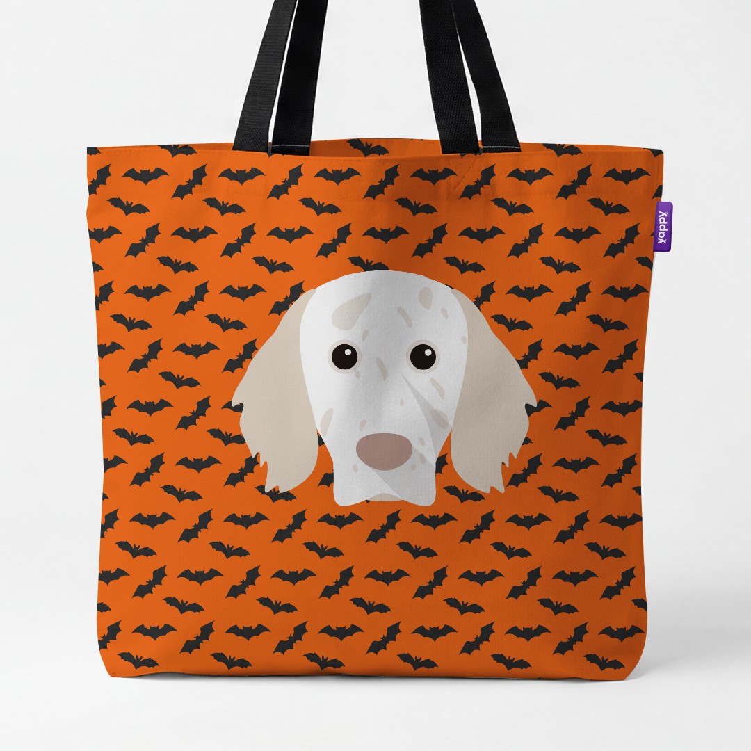'Bat Attack' - Personalized {breedCommonName} Canvas Bag