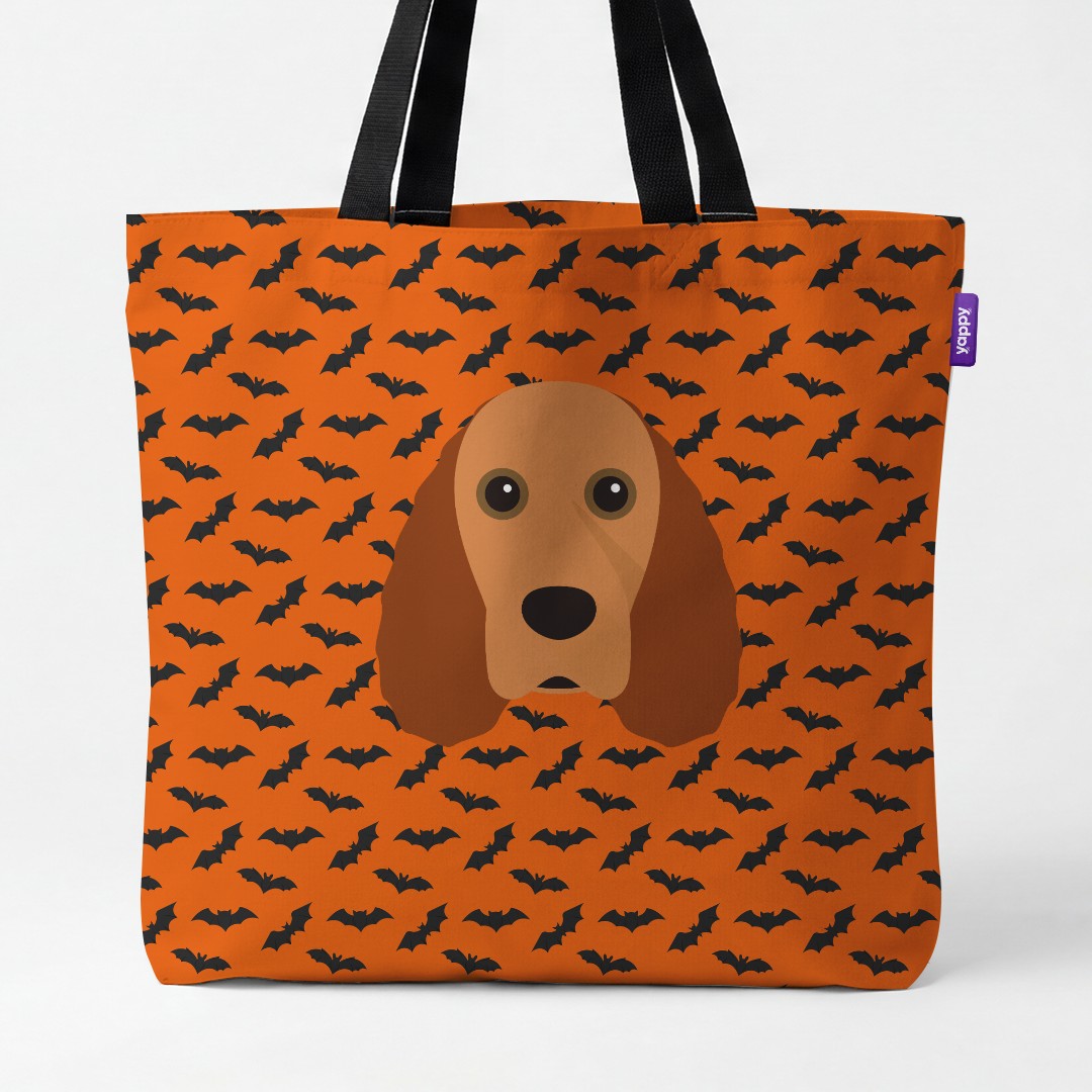 'Bat Attack' - Personalized {breedCommonName} Canvas Bag