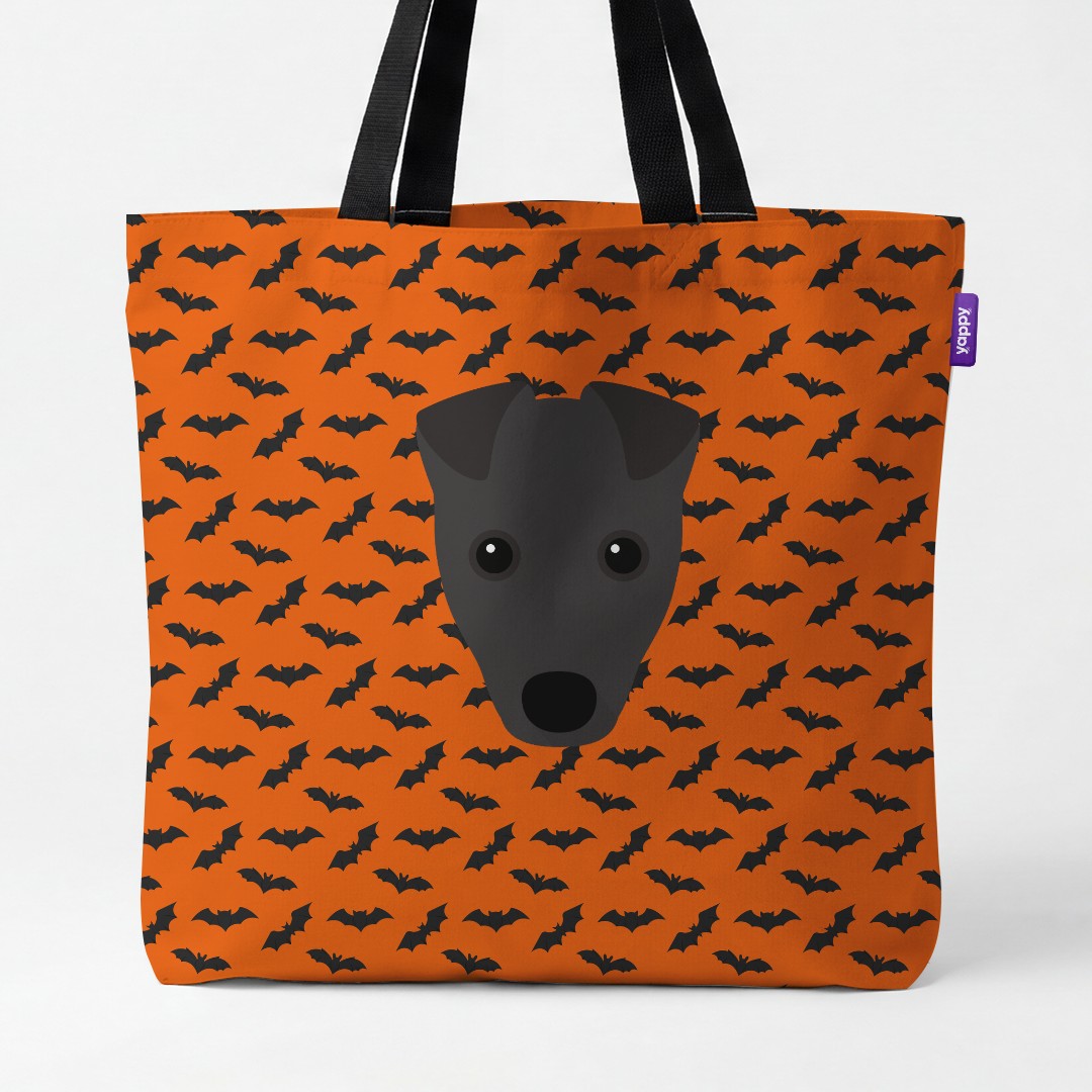 'Bat Attack' - Personalized {breedCommonName} Canvas Bag