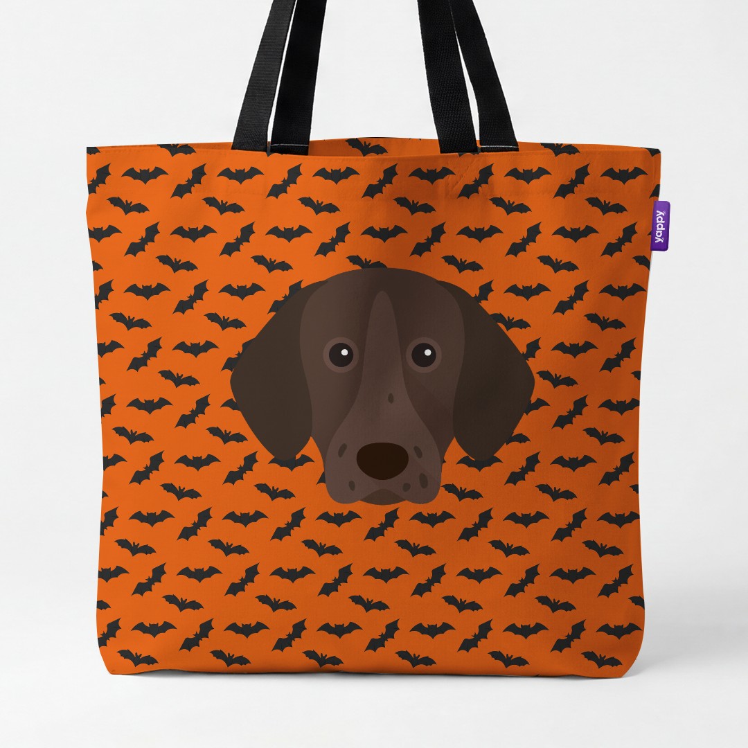 'Bat Attack' - Personalized {breedCommonName} Canvas Bag