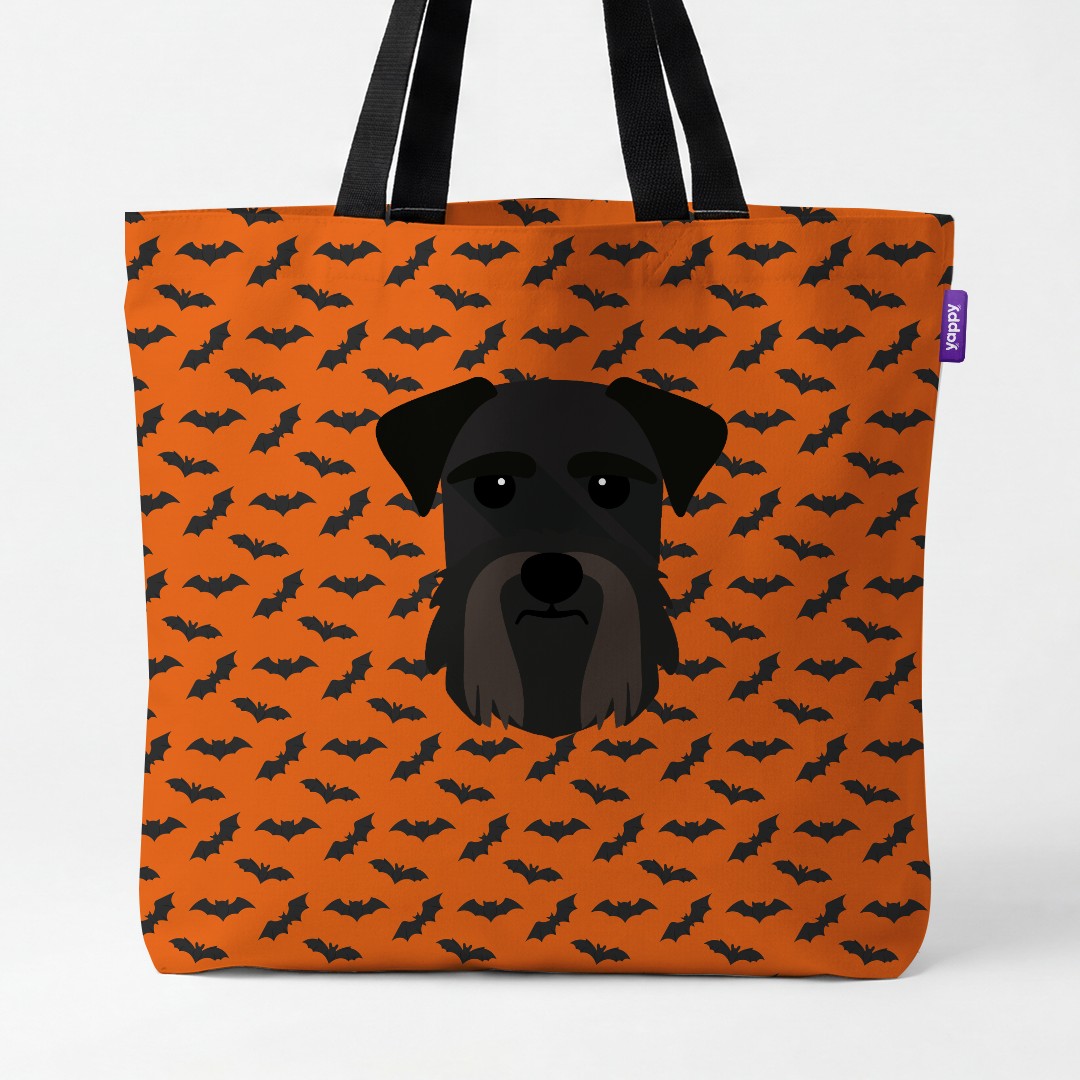 'Bat Attack' - Personalized {breedCommonName} Canvas Bag