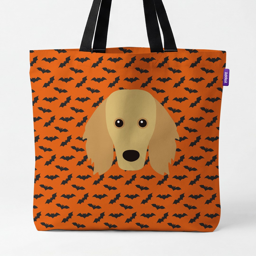 'Bat Attack' - Personalized {breedCommonName} Canvas Bag