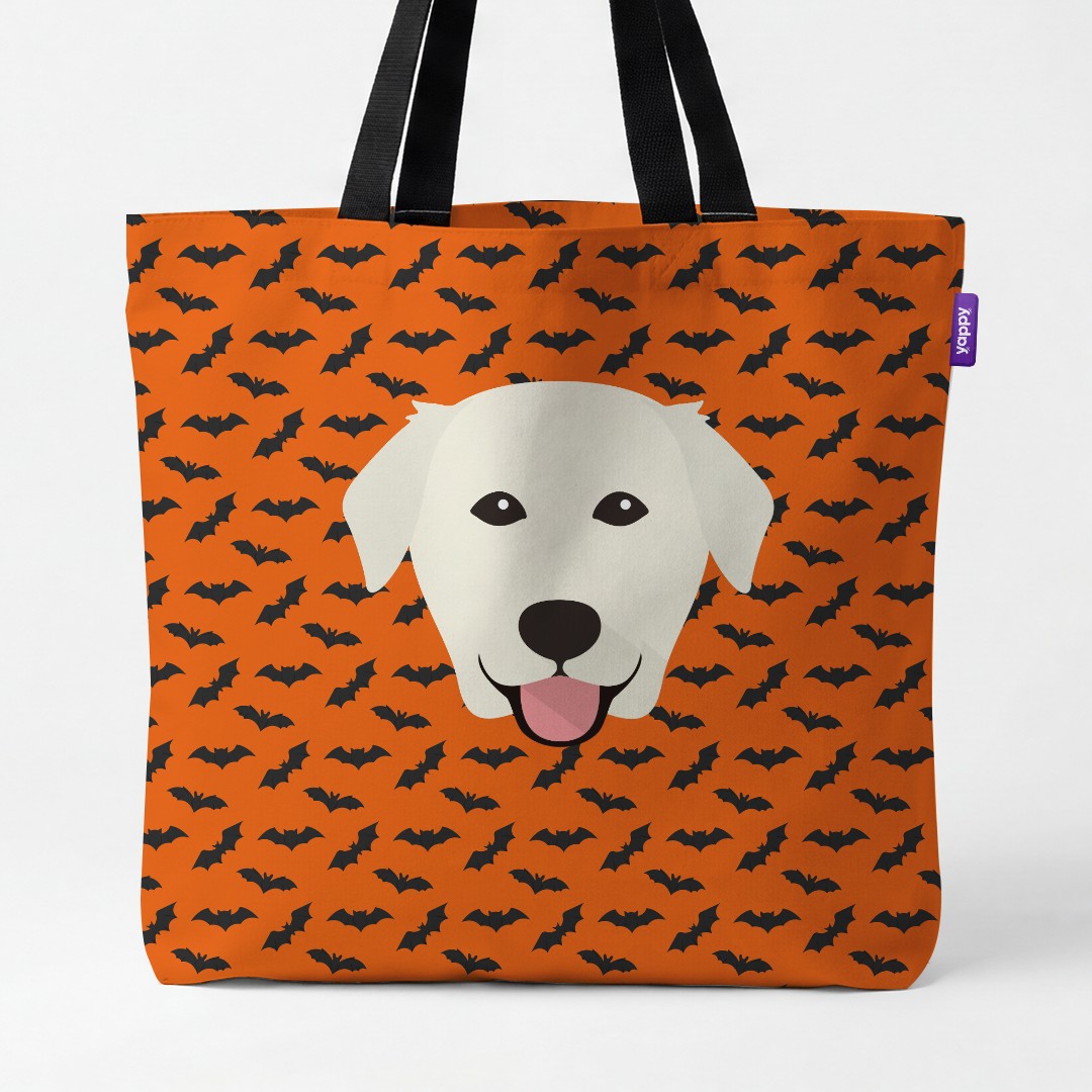 'Bat Attack' - Personalized {breedCommonName} Canvas Bag