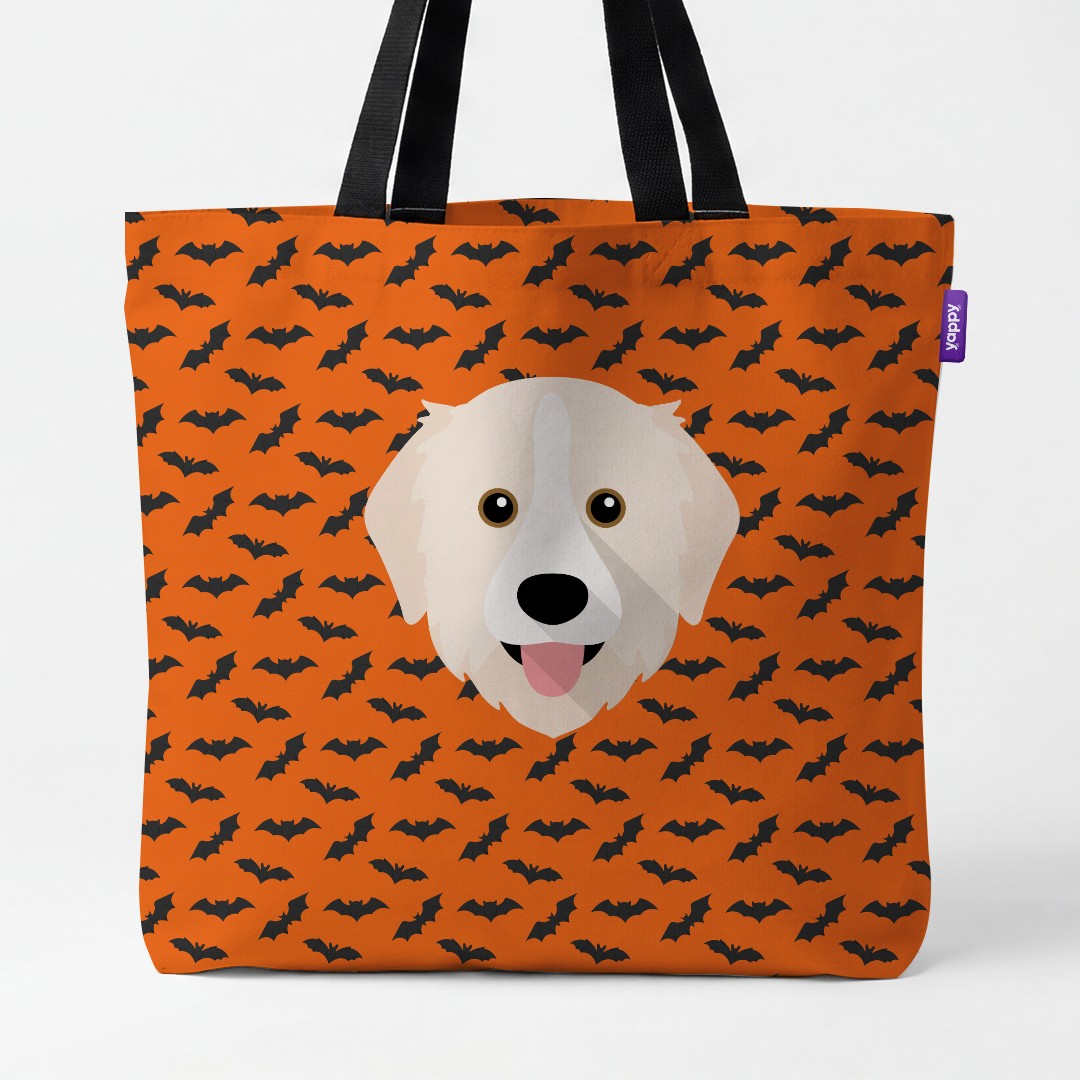 'Bat Attack' - Personalized {breedCommonName} Canvas Bag