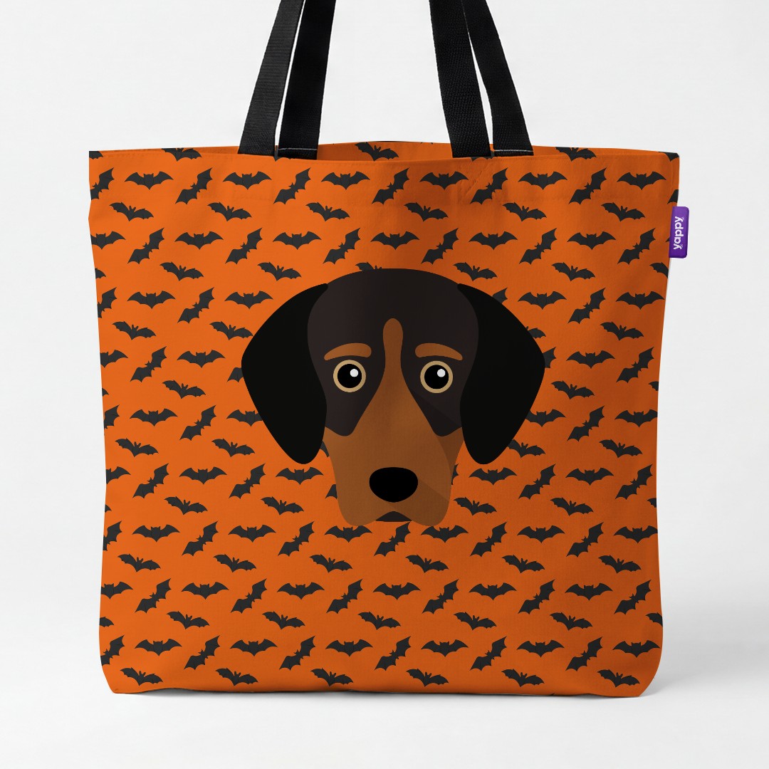 'Bat Attack' - Personalised {breedCommonName} Canvas Bag