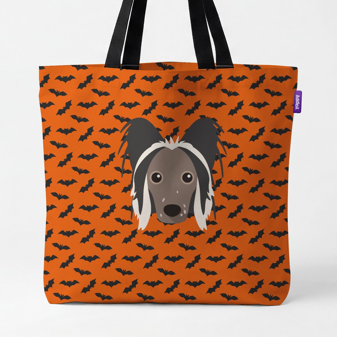 'Bat Attack' - Personalized {breedCommonName} Canvas Bag