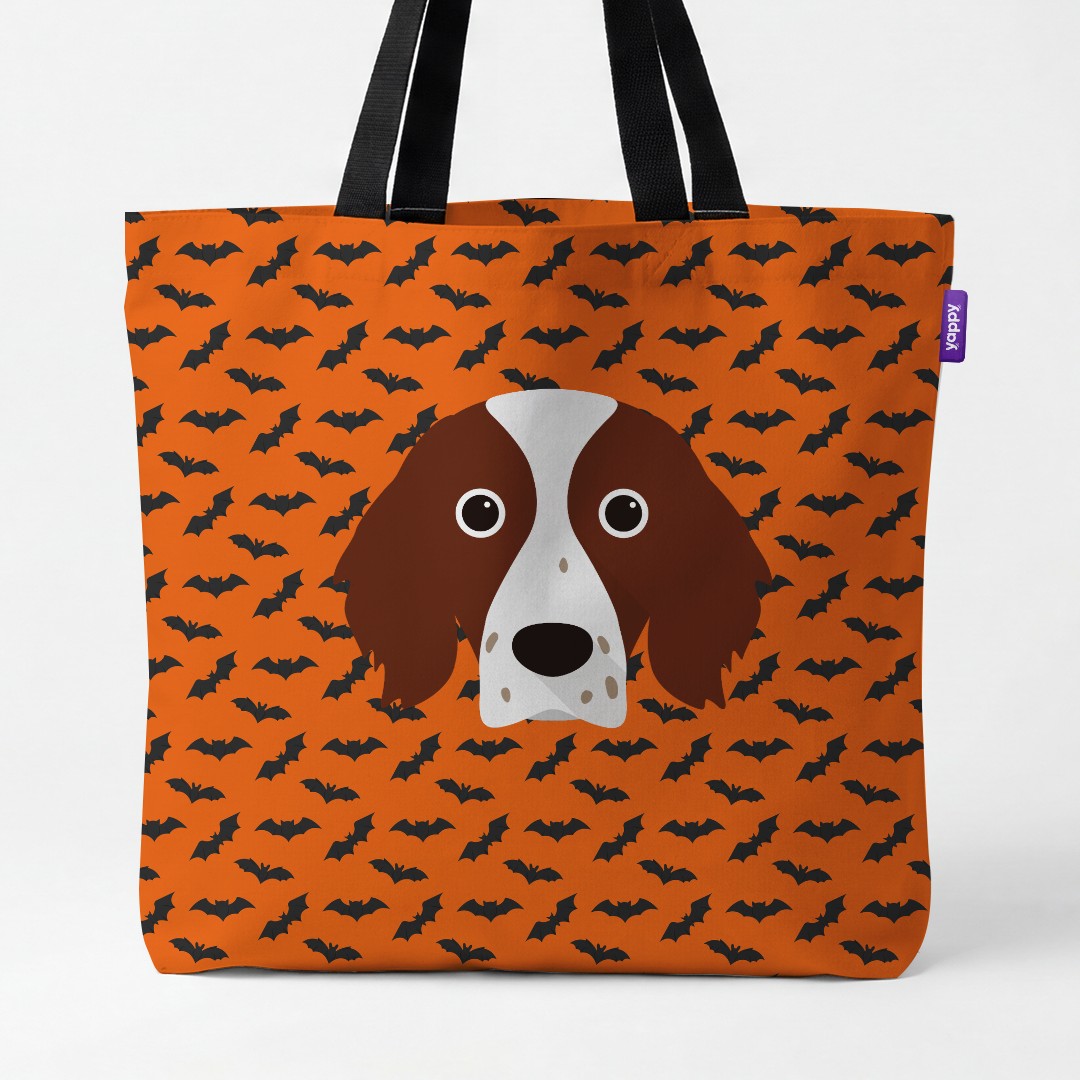 'Bat Attack' - Personalised {breedCommonName} Canvas Bag