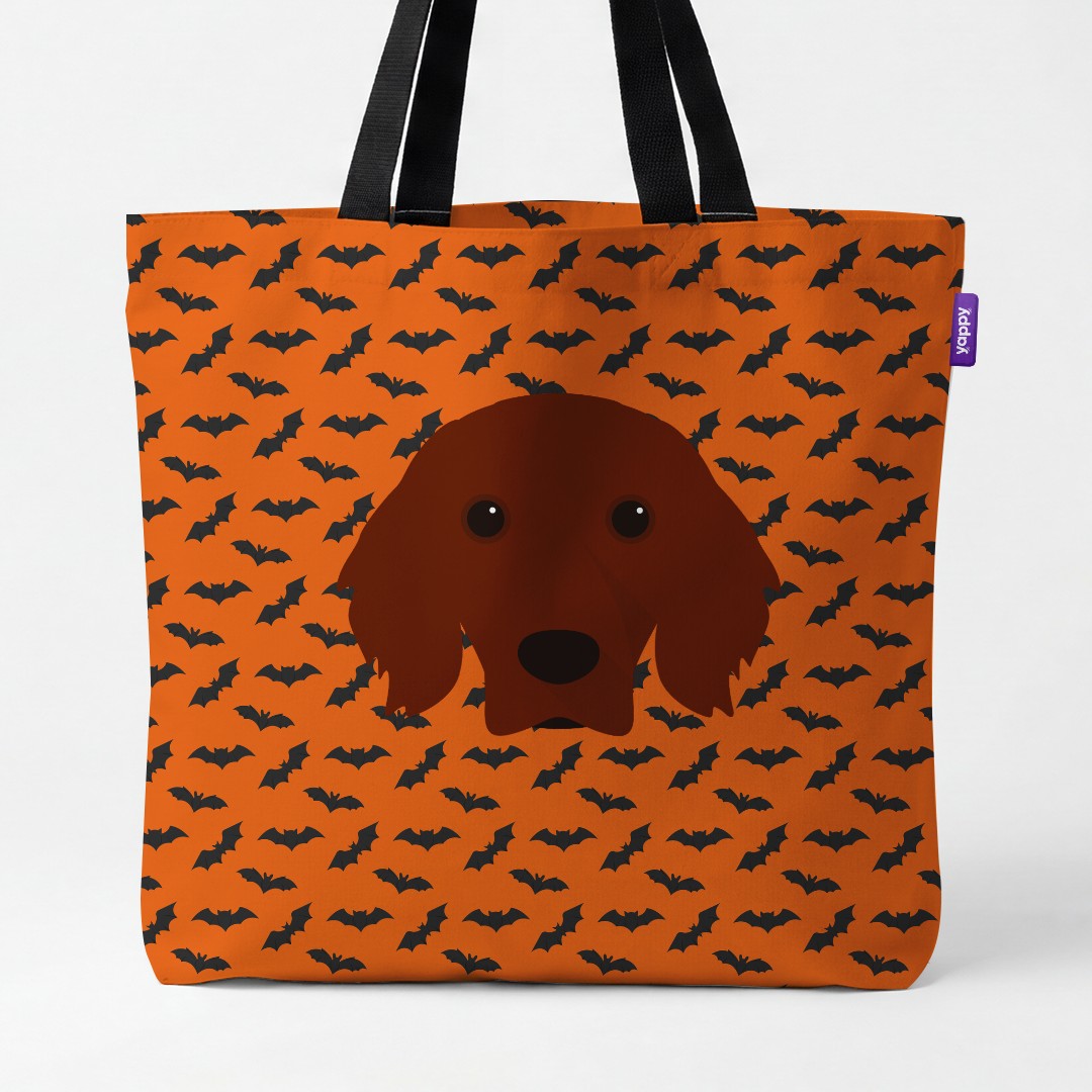 'Bat Attack' - Personalized {breedCommonName} Canvas Bag